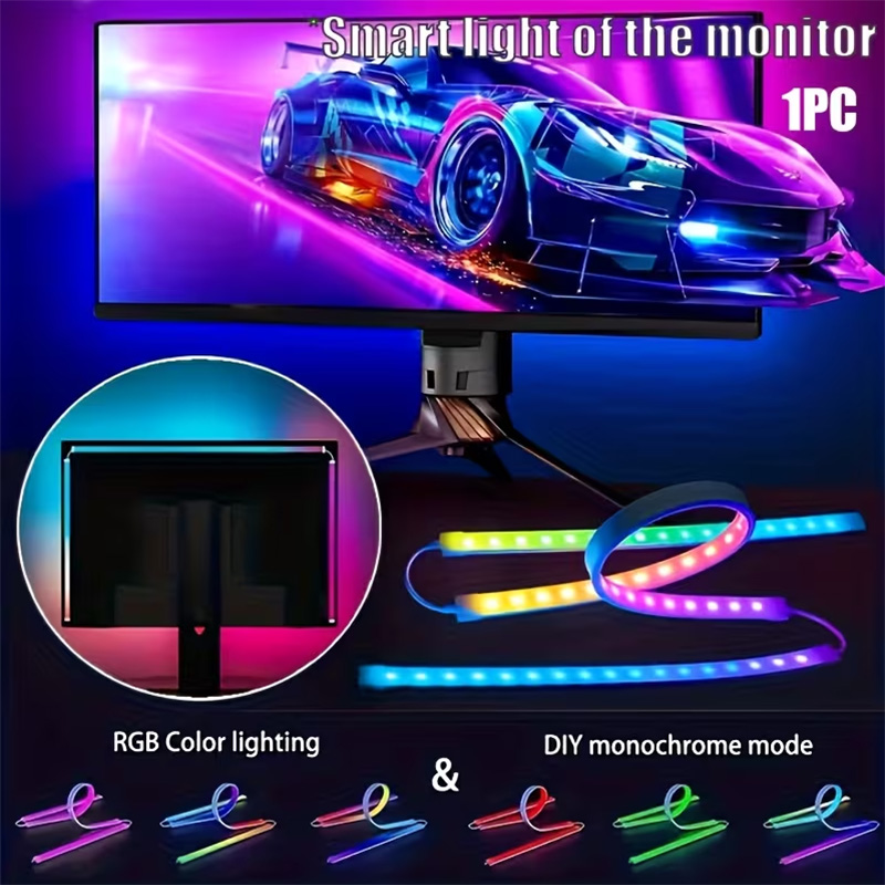 Party Games App - Светодиодная RGB-лента для игровых мониторов: подсветка