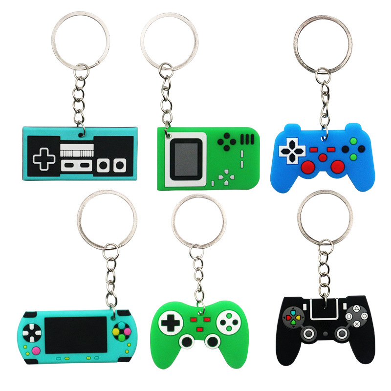Party Games Console - 6/12 шт., брелок из ПВХ, геймпад,
